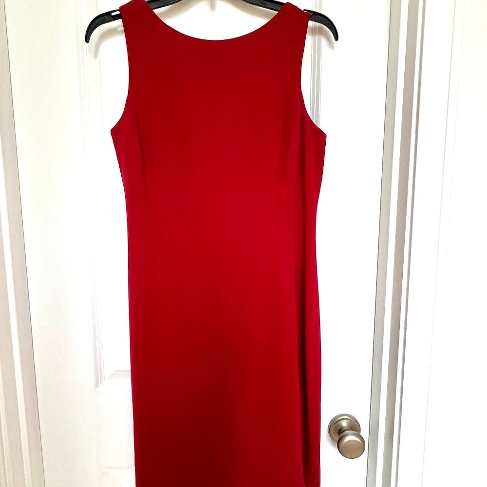 Ann Taylor Sleeveless Sheath Dress, Red